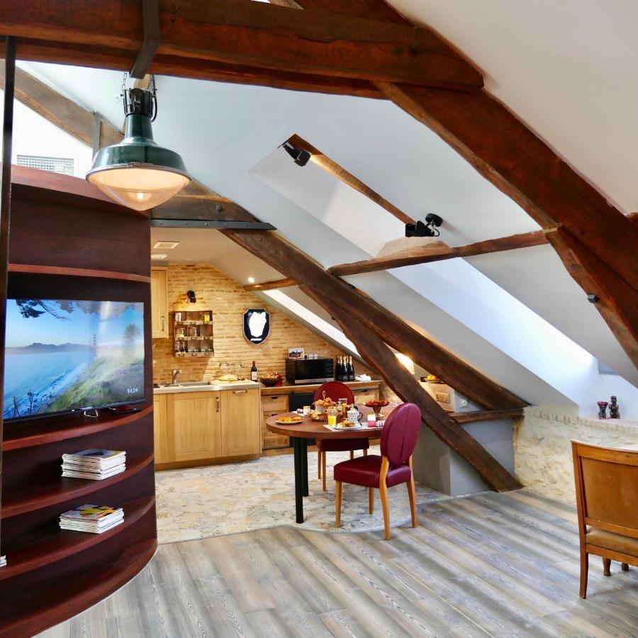 In Sarlat Luxury Rentals, Medieval Center - Loft Stella Matutina -2P-Ascenseur-Climatisation Exterior photo